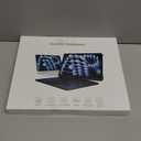 Case with Keyboard for iPad Pro 13-inch 2024 (M4) - Transparent Protective Case with Pencil Holder, 7-Color Backlit Wireless Keyboard, 360 Rotating Stand & Tech Style (Transparent White)