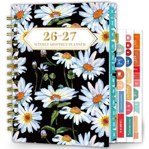 4 x Planner 2026-2027 Weekly and Monthly Calendar Planner Jul 2026-Jun 2027