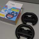 PURBHE Switch Steering Wheel for Nintendo Switch, Racing Wheel to Play Mario Kart 8 Deluxe Compatible with JoyCon, Nintendo Switch 1 Accessories Gift for Mario Kart - 2 Pack Switch Wheels