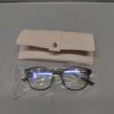 FONHCOO Blue Light Blocking Glasses Women Men Computer Eyeglasses,TR90 Fashion Round Transparent Anti Blue Light Glasses with Anti Eyestrain & UV Glare for Gaming & Reading (Matt Coffee)