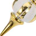 Amosfun Xmas Tree Hanging Ornaments 4Pcs Painted Gourd Pendants Christmas Decorations for Tree Tabletop Fireplace Holiday Party (Golden)