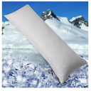 HOMFINE Cooling Pillowcase Body Size - Double Side Q-Max 0.439 Cooling Fiber for Pillow Protector, Breathable Long Cold Pillow Cover for Hot Sleeper Night Sweat, Hidden Zipper, 1 Pack (20"x54", Grey)