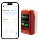 Pulse Oximeter, Oxygen Monitor Fingertip, Blood Oxygen Meter Finger, Tracks Oxygen Level & Pulse Rate for Adult, Audio Beep, Free APP & PC Report