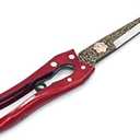Grass Shear Sheep Shear Alpaca Shear - Coated Wear-Resistant Handle, Manganese Steel Double Blade, Strong Spring Suitable For Cattle And Sheep and Horse Hair Hand-Cut (Red 10.2 inches)