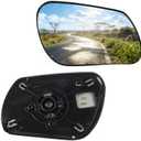 Passenger Side Mirror Replacement Glass for Mazda 3 2004-2009,for Mazda 6 2006 2007 2008,Backing Plate Power Heated Right Side Mirror Glass
