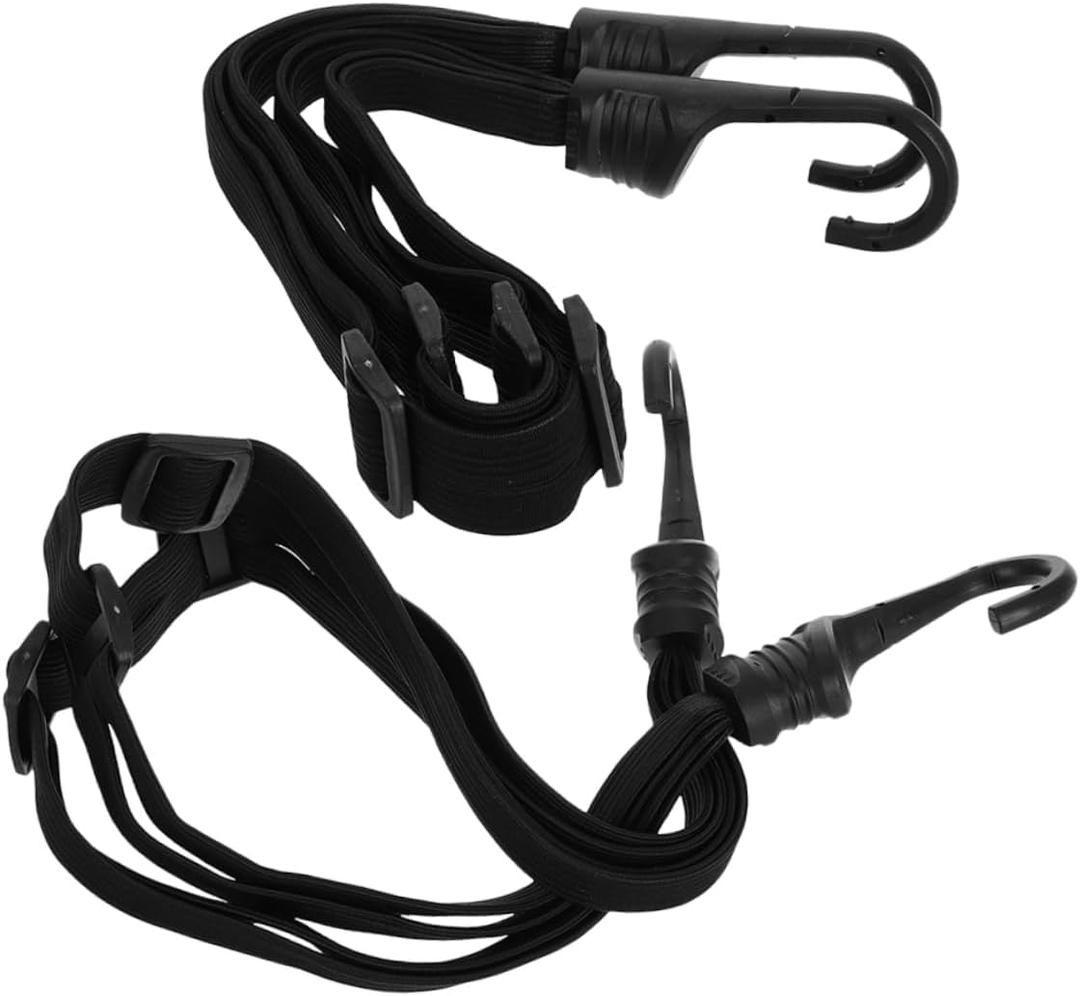 2Pcs Strap Elastic Rope for Offroad and Electric Durable Rubber Material and Reliable Luggage Tie Down Straps