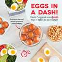 Dash Rapid Egg Cooker - Boiler, Poacher & Steamer - Includes Measuring & Recipe Guide - Dishwasher Safe - BPA Free - Holds 7 Eggs, Cream