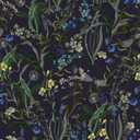 CRE8TIVE 24"x118" Wildflowers Floral Peel and Stick Wallpaper Dandelion Dragonfly Butterfly Wallpaper Removable Self Adhesive Dark Blue Contact Paper for Bedroom Bathroom Living Room Dressers Shelves