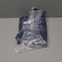 Women's High Waisted Casual Jeans Ripped Vintage Washed Denim with Cuffed Hem (Dark Blue) M