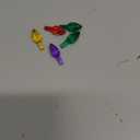 Ceramic Christmas Tree Replacement Lights Bulbs - Multicolor Plastic Medium Twist Light Ornaments, Mini Vintage Flame Shape Artcraft Ornaments Sets, 105 PC Bulbs Plus 3 Star Topper