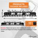 Sports Medal Hanger Display Holder Hook Rack for 60 Medals-16 Wide with 20 Hooks-Black-Easy Use Awesome Gifts (16 inches long Pack Box)