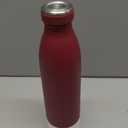 LARS NYSM Stainless Steel Insulated Water Bottle 12oz 17oz 25oz 34oz 51oz | Insulated Thermo Flask for Hot and Cold Beverages | Leakproof Drinking Bottle (Berry Red, 25.4oz)