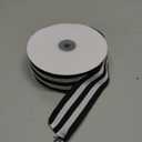 Striped Fabric Grosgrain Ribbon 1-1/2 Inch Wide 25 Yards Black and White Striped Ribbon for Bouquet Favor Festival Gifts Wraps Craft Trim Embellishments Supplies Decorations