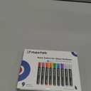 maxtek Neon Dry Erase Markers for Glass,Window Markers for Dry Erase Board,Chalkboard,LED Note Board,Acrylic Refrigerator Calendar,Bullet Tip,Low Odor,Assorted Colors,9 Count