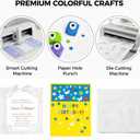 Koogel 100 Sheets White Cardstock, 12 x 12 Inch Craft Paper Construction Paper for Printer Card Making, Back to School Supplies, 230GSM