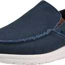Mens Canvas Shoes Slip On Loafers Deck Shoes Walking Lightweight Causal Slip-ons, 48