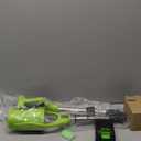 Cordless Leaf Blower,400000RPM Handheld Air Duster with Adjustable Pole,21V Max 4.0Ah*2 Batteries and Charger,Lightweight Air Broom for Easy Debris Removal,Lawn Care and Yard Cleaning,etc. (Green)
