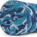 Laundry Basket Abstract Ocean Waves Collapsible Laundry Hamper with Handles Clothes Storage Bin for Household Bedroom Bathroom College Dorms