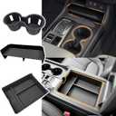 Center Console 3PCS Organizer Compatible with 2023-2026 Honda Pilot&2026 Honda Passport Cupholder Storage Box Cup Holder for Pilot Passport Accessories