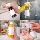 Bottle Labels Waterproof 5x2.5 Inch, 60 Blank Printable Vinyl Stickers for 4 oz Spray Bottles, Lotion, Cosmetics - Self-Adhesive Wraparound White Label Sheets for Inkjet, Small Business, DIY