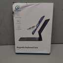 Jibrealg Magic Keyboard for iPad Air 13(M3 2025/M2 2024) & iPad Pro 12.9 (6th/5th/4th/3rd Gen), Slim Case with Keyboard, Lightweight Keyboard Case with Multi-Touch Trackpad, 7-Color Backlit, Black