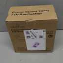 LEVERLOC Corner Shower Caddy Suction Cup, shower shelves suction cup, 2 Pack Basket Powerful Bathroom, Waterproof & Oil-proof Organizer for Kitchen, No-Drilling Removable (White)