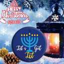 Happy Hanukkah Ornament 2025  Cute Hanukkah Gift & Holiday Decor, Festival of Lights Keepsake, Jewish for Menorah Celebrations (C25)