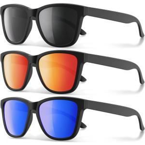 Polarized Sunglasses for Men and Women - Classic Fashion Sun Glasses Shades for Driving, Outdoor Sports, and Daily Wear UV400 Protection