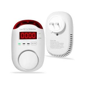 Combination Gas & Carbon Monoxide Detectors Plug in,Hembisen 2in1 Natural Gas Detector & Carbon Monoxide Alarm, CO Detector Alarm & Propane, Explosive Gas Detector for Home,RV,Easy to Install