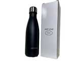 Stainless Steel Vacuum Insulated Double Wall Water Bottle Leak Proof No Sweating BPA Free Reusable Coffee Bottle for Home Office or Travel (Black Rose, 16 OZ)