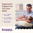 Boppy Nursing Pillow, Luxe Ergonomic Breastfeeding & Baby Feeding Support