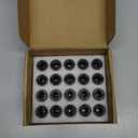 JiiinMiiin M12x1.5 Toyota Lexus Lug Nuts, 13/16'' (21mm) Hex OEM Factory Style Black Mag Seat Wheel Nuts with Washer for 4Runner Camry Highlander Prius Sienna Lexus CT200h HS250h GS450h, Set of 20PCS