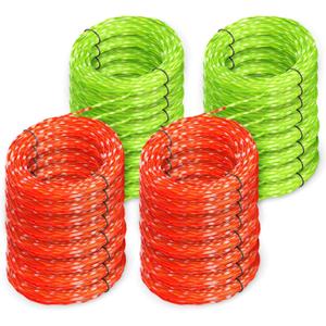 16 Pack AL2420PD 0.095 Replacement Twisted Trimmer Lines Compatible with All EGO 15-Inch String Trimmers, 224 FT Dual Color Pre-Cut Heavy Duty Weed Wacker String for EGO Line Trimmers