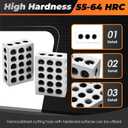 123 Blocks 23 Holes 1 2 3 Block Within .0002" Tolerances 3-2-1 Blocks Set Used for Calibrating Equipment