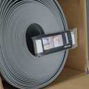 Duzzy Flexible Baseboard Molding Trim, 6 Inch(W) x 60 Feet(L) Peel and Stick Rubber Wall Trim Molding, Self-Adhesive Vinyl Wall Base Cove Base (Gray)