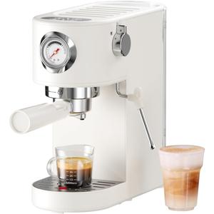 Espresso Machine 20 Bar, Espresso Maker with Milk Frother Steam Wand, Professional Espresso Coffee Machine for Home Cappuccino & Latte Maker