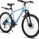 HILAND 26 27.5 Inch Mountain Bike, Mens and Womens Aluminum Frame MTB with 21 Speeds, Dis Brake, Hardtail Bicycle for Adults