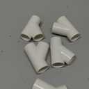 MECCANIXITY 5 Pcs PVC Fitting, 3 Way 45 Degree 32mm Inner DIA PVC Connectors PVC Elbow PVC Pipe Fittings PVC Coupling PVC Furniture Corner Connector for DIY Garden Support Structure, White