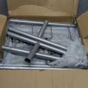 Sakugi Clothes Rack - Large-Capacity Clothing Racks for Hanging Clothes with Lockable Wheels, Space-Saving Metal Coat Rack for Bedroom, Laundry Room, Entryway, 45.6" x 16.9" x 59", Silver