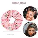 Christmas Hair Scrunchies for Women Santa Claus Elastic Scrunchy Hair Tie Hair Loop Ponytail Holders