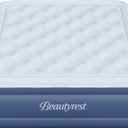 Beautyrest Supreme Air, Full Size Air Mattress with Built-in Pump, Raised Inflatable Bed for Adults, Puncture-Resistant Vinyl, Auto Shut-Off, 650lb Support, Guest Bed, Camping Airbed