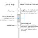 Jelanry 3.5mm Earphone Earbuds Headphones with Remote for Shuffle 2 3 4 5 6, Touch 2G 3G 4G 5G Classic nano6 - White