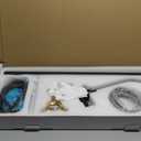 Freestanding Bathtub Faucet Matte Black Tub Filler Floor Mount Free Standing Metal Bathroom Tub Gooseneck Spout With 2 Function Hand Shower