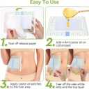 2 x 20pcs Castor Oil Pack Wrap, Transparent Film Castor Oil Pack, No Irritation, Self-Adhesive, No Leakage, Portable, for Home and Travel 6.7"x5.1" (1 Count (Pack of 20))