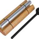 Woodstock Wind Chimes Zenergy Solo Hand Chime, Silver (7") Musically Tuned for Meditation, Yoga and Mindfulness, Bell Percussion Instrument For Teachers and Classrooms