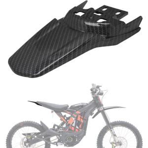 JFG RACING Sur Ron Rear Fender,Motorcycle Rear Fender Mudguard Plastic for Surron Sur Ron Light Bee X/S Segway X260 X160 Electric Dirt Bike EBike Imitation Carbon Fiber