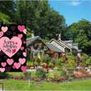 8 x Valentine Flag,Double Sided Valentine's Day Garden Flag 12.5 x 18 Inch Valentine House Flags for Valentine's Day Decoration