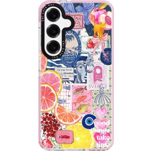for Samsung Galaxy S23 FE CaseY2K Citrus Coastal Vintage Style Military-Grade Drop Protection TPU Camera Protection for Women Girls (BuleArt)