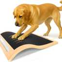 Dog Scratch Board for Nails – Dog Nail Scratch Pad with 2 Extra Sandpapers & Training Guide – Safe Dog Nail File Board for Natural Trimming – Dog Nail Board for All Sizes (Large 16.2in * 16.2in)