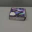 Mini RC Drift Car 1:64 Scale, Remote Control Car with LED Lights & 2-Speed Modes, 2.4GHz Stunt Drifting RC Toys with 4 Obstacles & Track Mat, Hobby Gift for Kids & Adults, Black